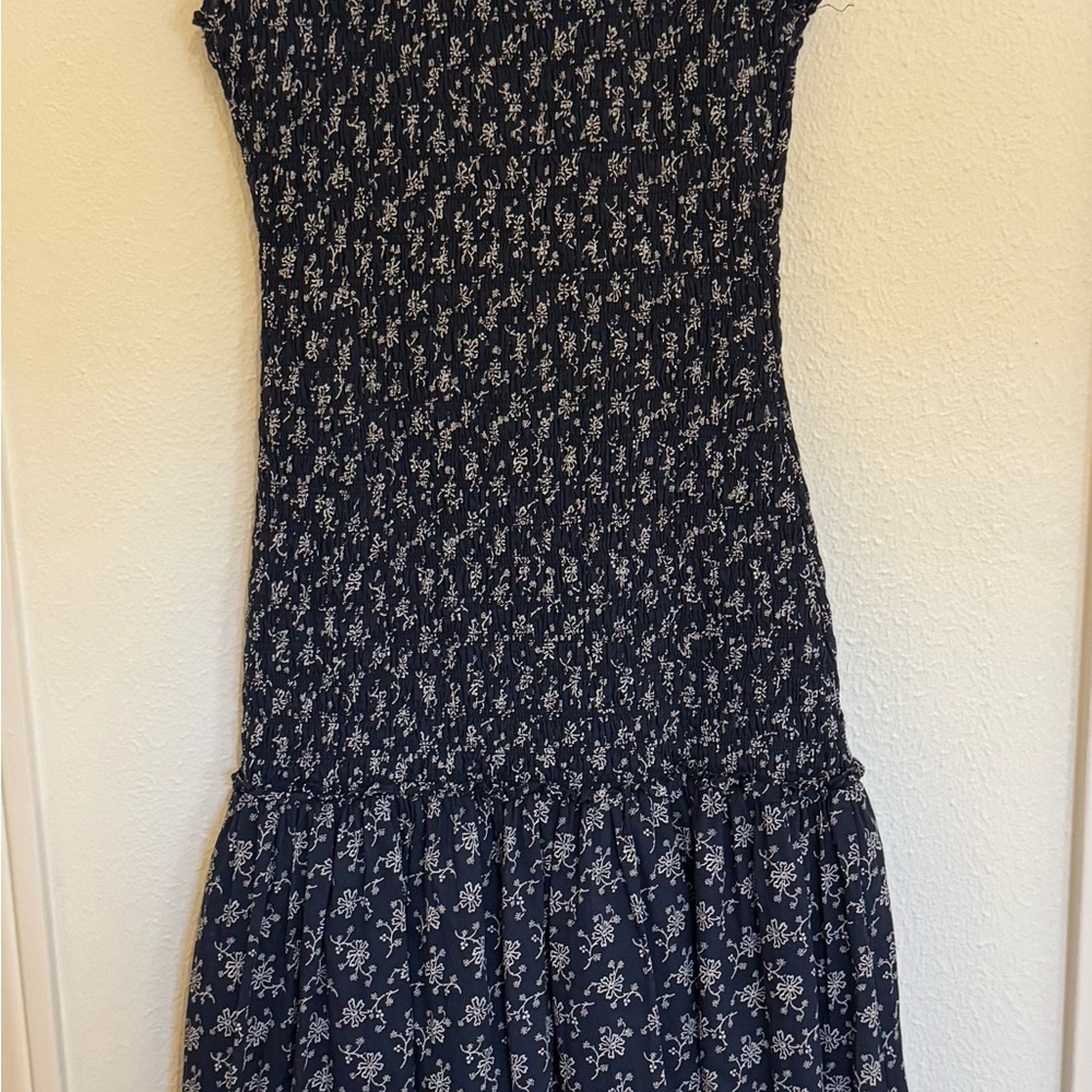 Veronica Beard Verena smocked cotton dress size 00 - Picture 9 of 10